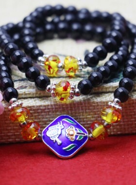 油菜花女玛瑙蜜蜡景泰蓝天然玉石