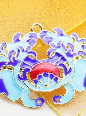 油菜花女合金景泰蓝吊坠珐琅保色