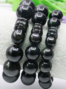 天然彩虹眼貔貅礼品佛珠串