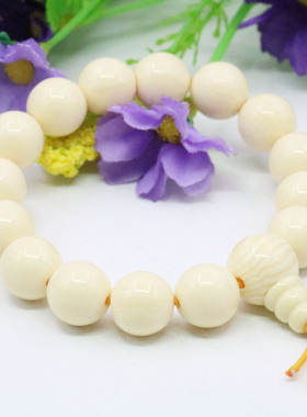 仿蜜蜡树脂手串配饰复古佛珠