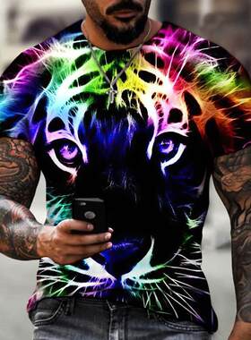 2024新款老虎猛兽动物3d打印男士