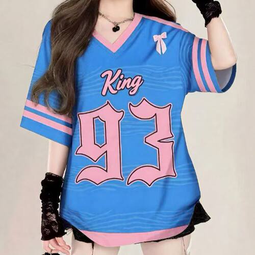 跨境新款女装T恤大码短袖