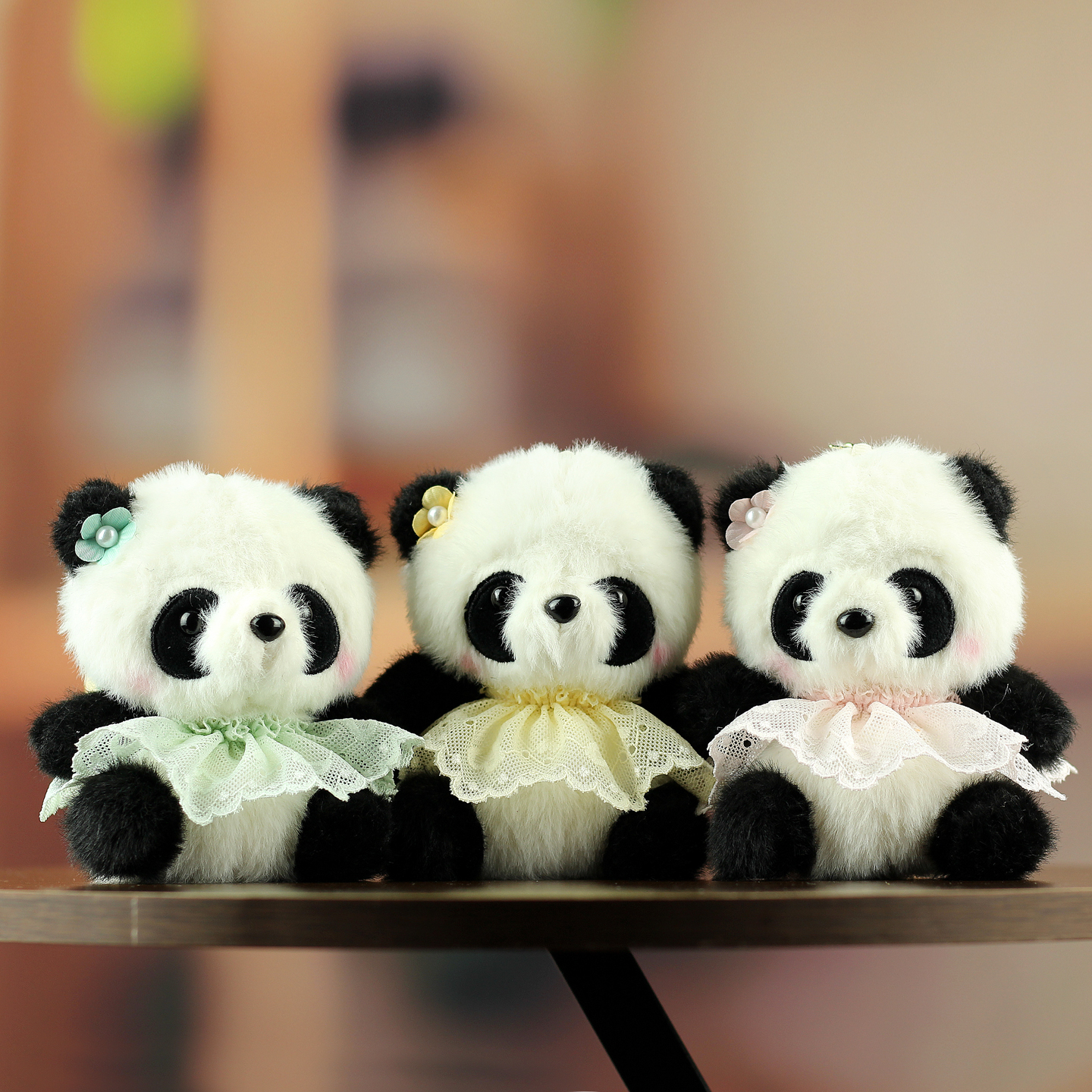 大熊猫毛绒玩具熊猫仙子小挂件