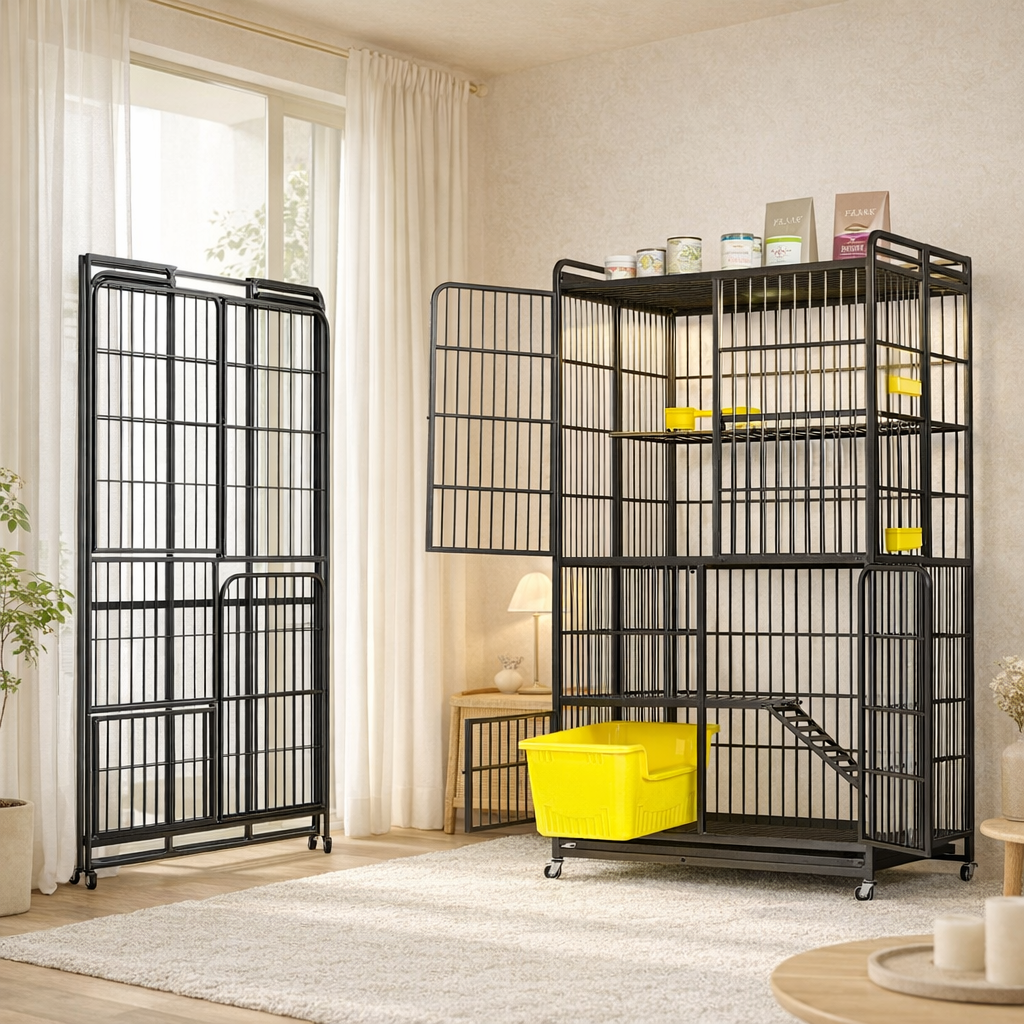 折叠猫笼子室内超大自由空间带厕所一体猫砂盆猫别墅幼猫猫咪屋舍,宠物/宠物食品及用品,猫笼子/猫别墅,淘宝优惠券,粉丝福利购,淘宝优惠卷