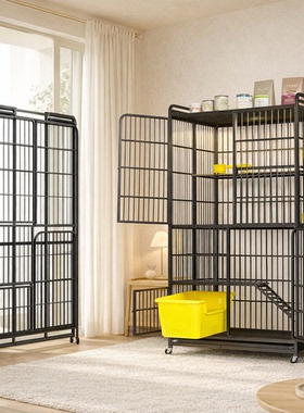 折叠猫笼子室内超大自由空间带厕所一体猫砂盆猫别墅幼猫猫咪屋舍