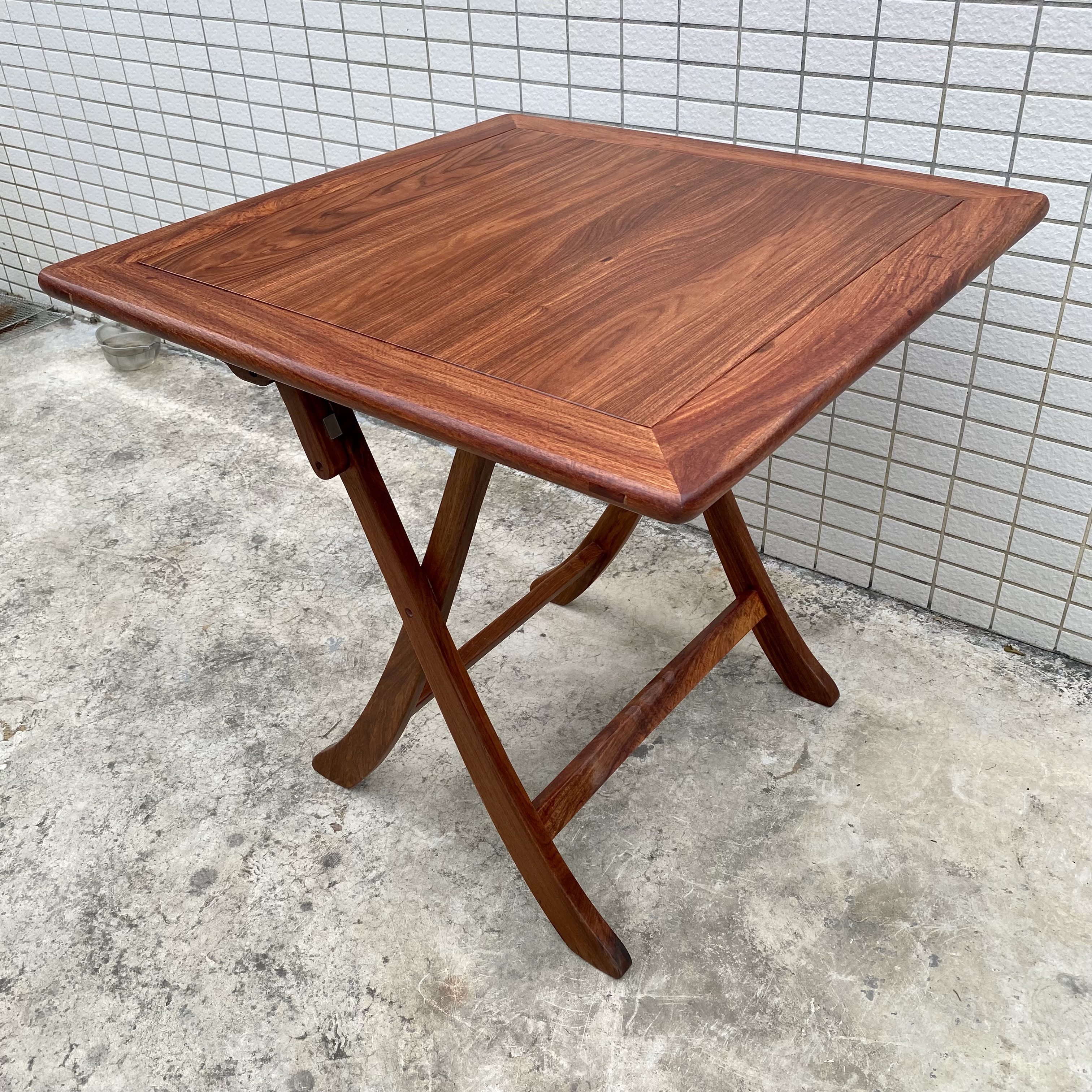 刺猬紫檀折叠桌正方形餐桌茶桌棋牌桌学习桌红木小饭桌小户型桌子