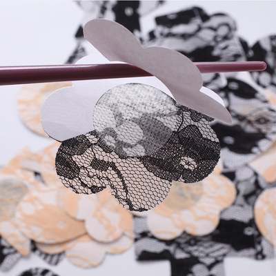 【5对装】乳贴防凸点胸贴女超薄蕾丝透气隐形吊带裙小胸乳头贴