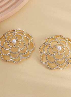 山茶花乳贴胸贴装饰镂空诱惑性感配饰欧美闪钻装饰