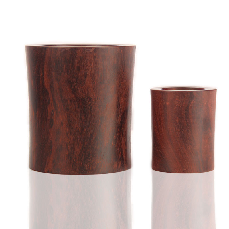 小叶紫檀木雕圆形笔筒血檀木红木摆件木质工艺品实木商务中式礼品