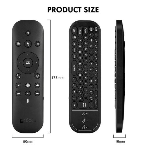 G60S PRO BT Voice Remote USB和蓝牙双模语音遥控器带触摸屏俄文
