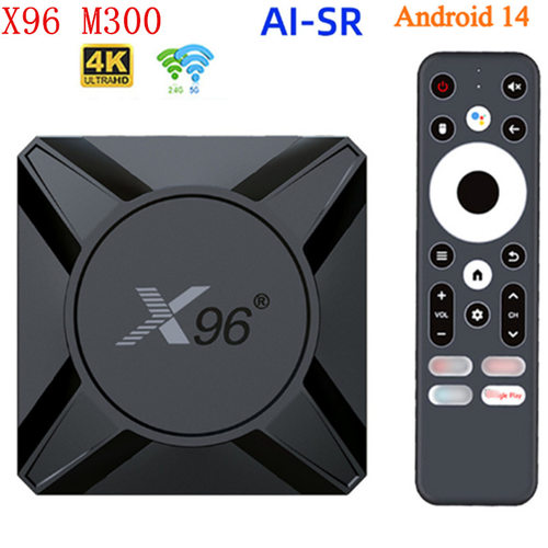 跨境x96 m300机顶盒s90/x5m 安卓14 4gb/32gb 千兆4k高清 tvbox