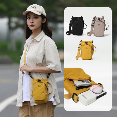 外出旅行斜挎包水杯包多功能便携包户外运动手机斜挎背包男女休闲