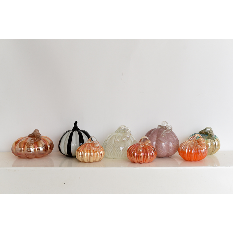 CH81南瓜摆件现代轻奢客厅酒柜玄关书房样板博古架高档装饰摆设C1