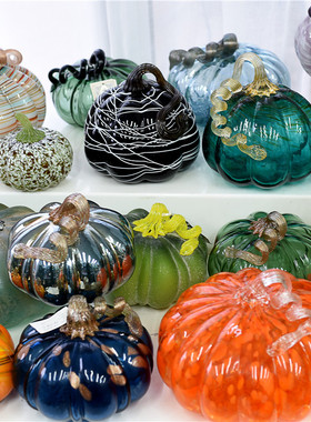 雏禾玻璃装饰品田园风家居摆件