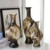 1每周一三五上新 外贸微瑕库存手工玻璃艺术花瓶孤品捡漏家居XY