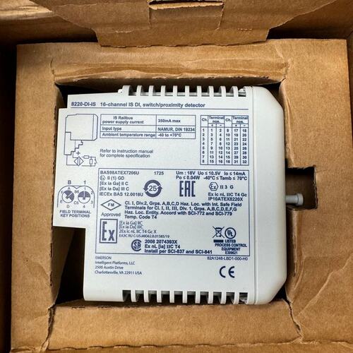 EMERSON数字量输入模块8220-DI-IS-038220-DI-IS-018220-DI-IS-02