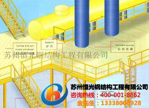 苏州钢结构车间搁板货架楼房钢结构加层图片