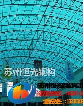 苏州铁艺玻璃雨棚轻钢结构膜结构车棚钢结构 雨棚