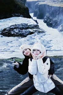 少量！中长裤白鸭绒收腰秦岚同款保暖连帽羽绒服