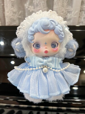 栗子手作原创sp光织园娃衣服晨露10cm娃衣可爱发饰斗篷裙子