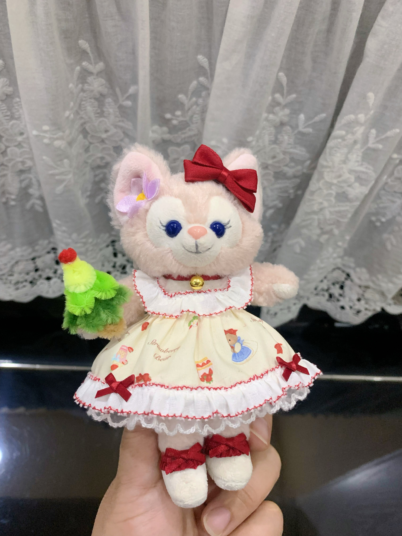 栗子手作红色系新年圣诞节玲娜贝儿挂件娃衣裙子星黛露着替