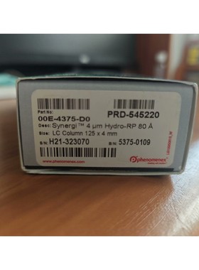 飞诺美液相色谱柱 Synergi TM 4um Hydr