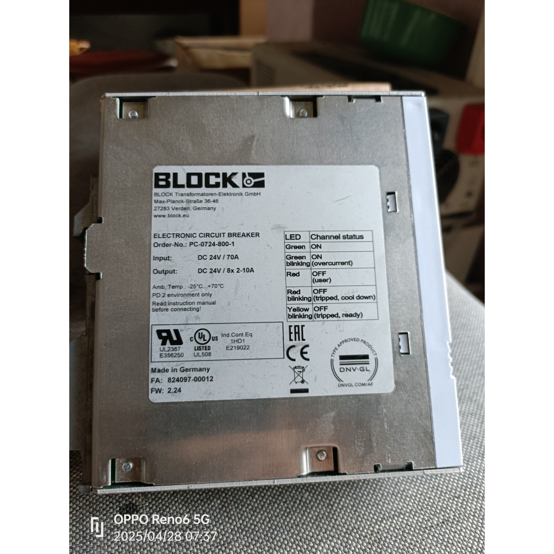 BLOCK 电源模块 PC-0724-800-1德国进口 库