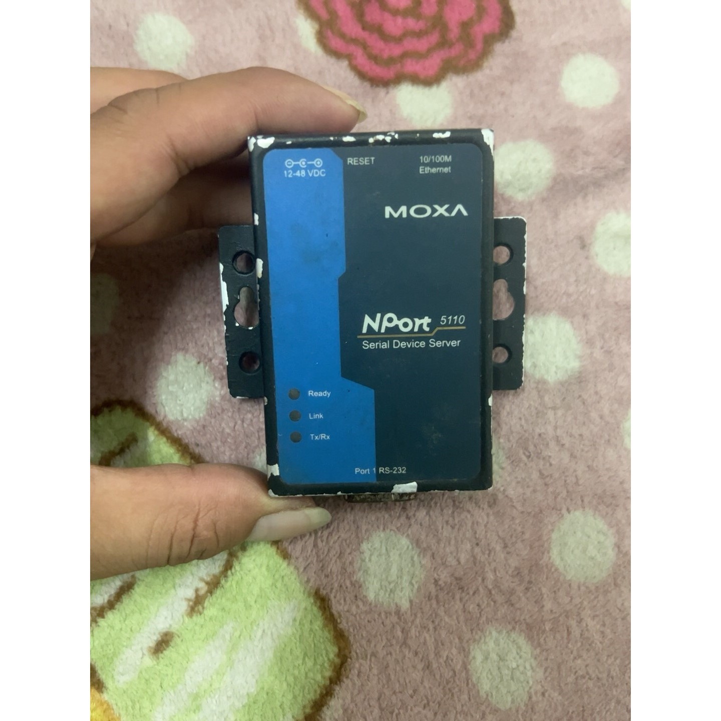 moxa磨砂串口服务器 串口服务器Nport5110 成色如