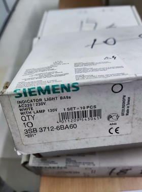 ,指示灯,3SB 3712-6BA60,白色,220v