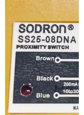 SONON索能SODRON索迪龙接近开关SS25-08DNA