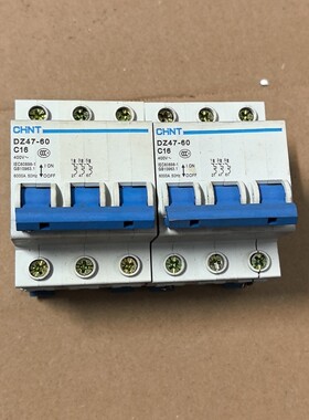 断路器 DZ47-60 型号,C16,3P,二手拆机.4
