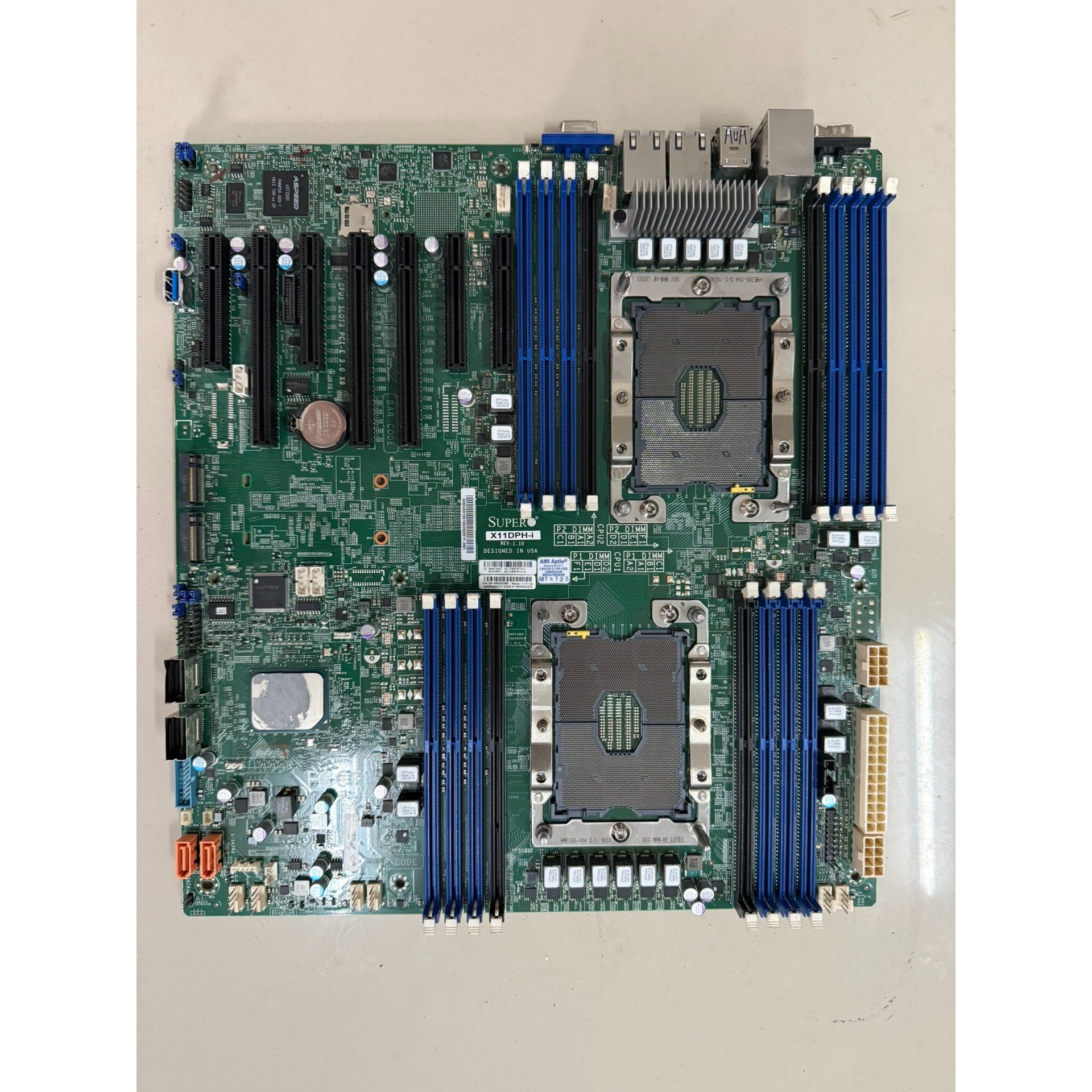 超微 x11DPH-I服务器工作站主板
