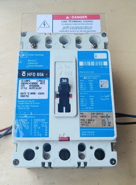 美国原装Cutler-Hammer HFD65k断路器,30