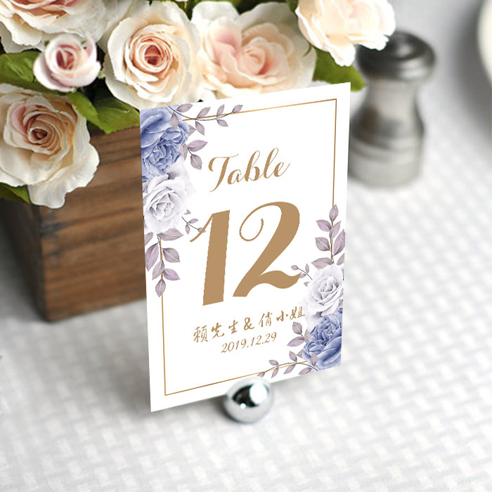 婚礼桌卡三生缘婚品定制