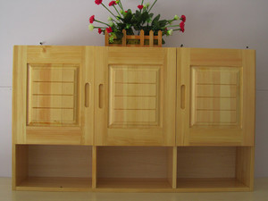 松木吊柜壁柜挂柜实木吊柜厨房吊柜墙柜储物柜置物柜收纳柜定做