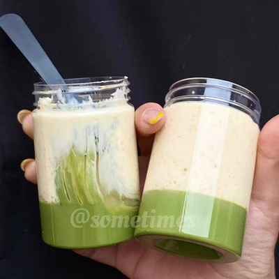 网红圆形玻璃瓶抹茶生巧米布丁瓶高盖直筒果酱瓶甜品台蛋糕分装瓶