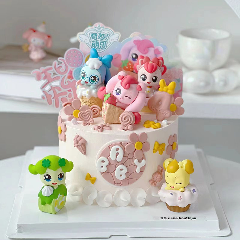 蛋糕装饰奇妙萌可少女心摆件