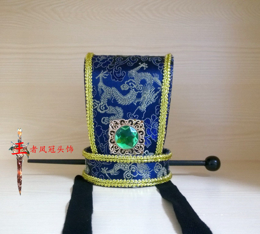 古装头饰三国发冠春秋战国大臣头冠汉服婚礼帽子头冠古风发冠06款