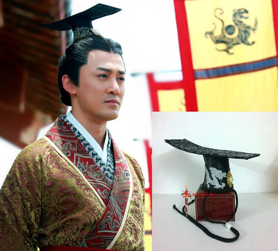 卫子夫古装剧林峰发冠结婚新郎汉服发饰汉朝皇帝头冠古装头饰07款