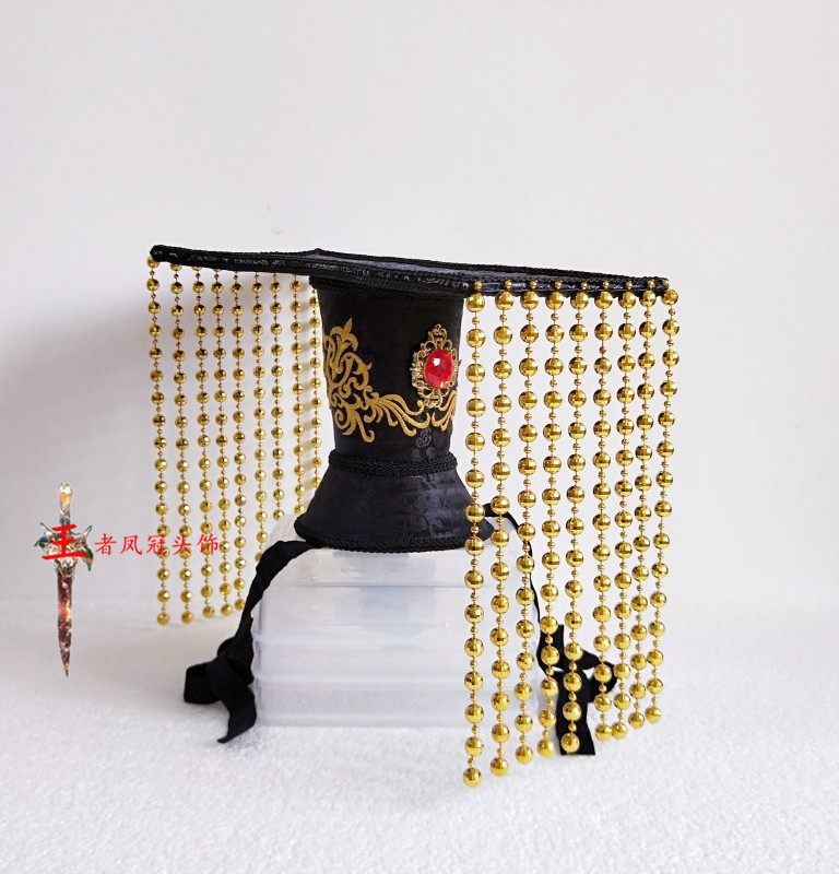 汉朝皇帝门帘发冠头饰汉服结婚头饰舞台表演头饰影楼拍照发饰10款