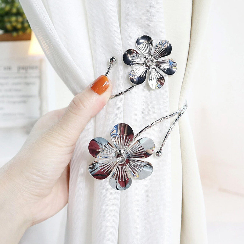 铁艺窗帘扣免钉家居饰品收纳绑绳卧室帘子点缀个性纱帘伴侣绕环