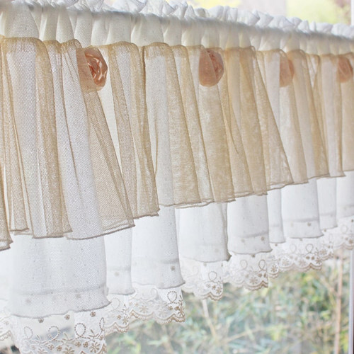 法式蕾丝半帘仙气装饰