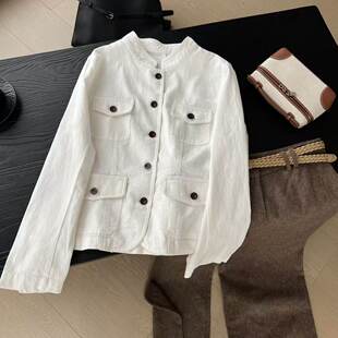 极简老钱风亚麻外套26316 26春夏新品 智简麻