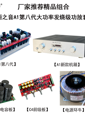 永恒之音A1-868八代DIY套件功放板变压器电容板前级调音板蓝牙板
