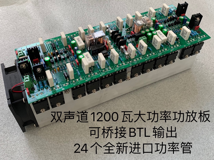 永恒之音 新款双声道功放板 成品板家用专业大功率24只大管1200w