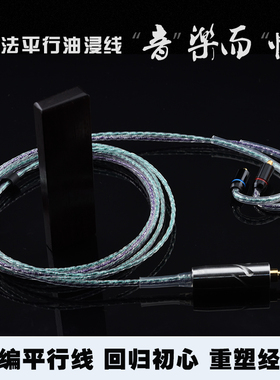 油浸线平行线IM02 DN2002 E40 IE80S MMCX IE900 IE300耳机升级线