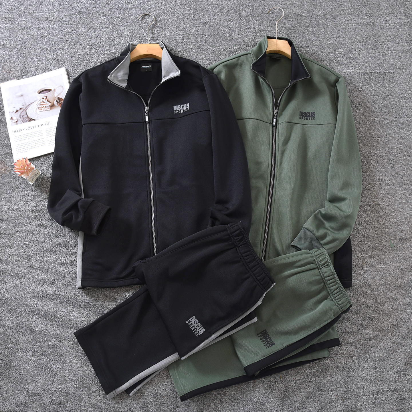 运动套装男士跑步休闲衣秋冬外套