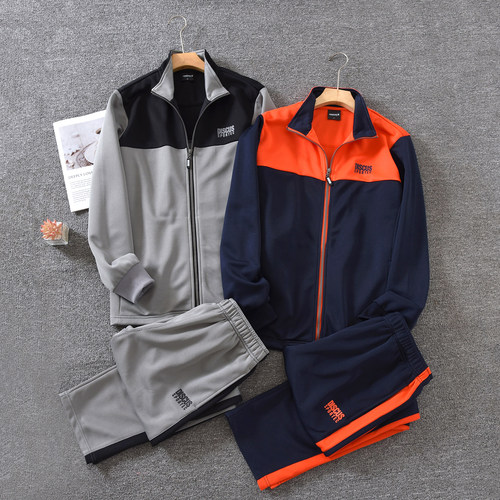 运动套装男跑步篮球休闲衣秋外套