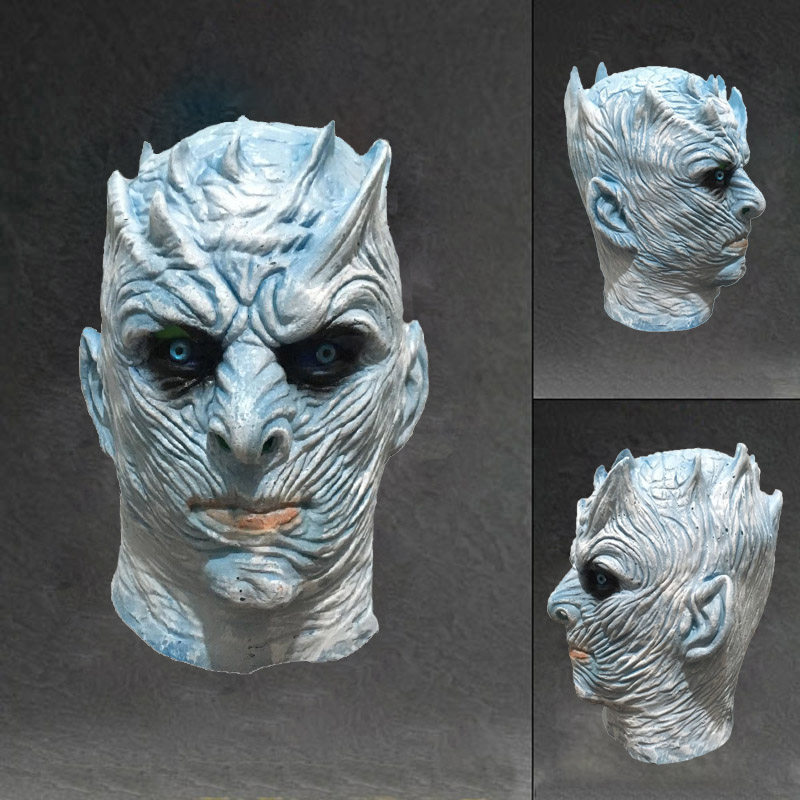 万圣节面具游戏cos 异鬼王 夜王面具 影视恐怖人物狂欢节舞会头套