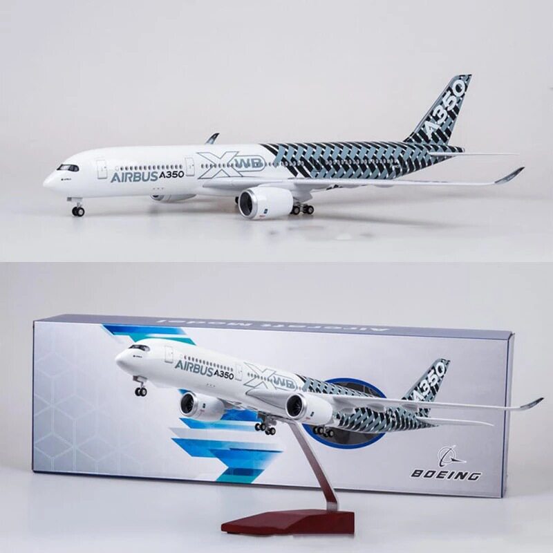 47cm空客飞机模型A350碳纤维树脂飞机静态客机旅行航空纪念品图片